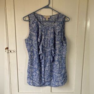 Loft Sleeveless Blue Blouse